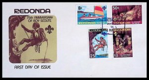 REDONDA ISLAND 75th Anniversary of SCOUTING (1982) FDC