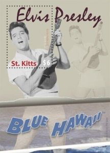 Saint Kitts 2010 - Elvis Presley Music - Souvenir Stamp Sheet - Scott #774 - MNH