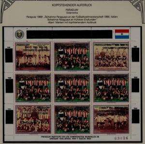 Paraguay MNH m/s Football-86, error