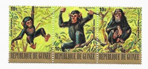 Guinea 1977 - MNH - Strip of 3 - Scott #C140 *