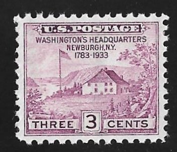 727 3 cents Newburg Stamp Mint OG NH EGRADED VF 81