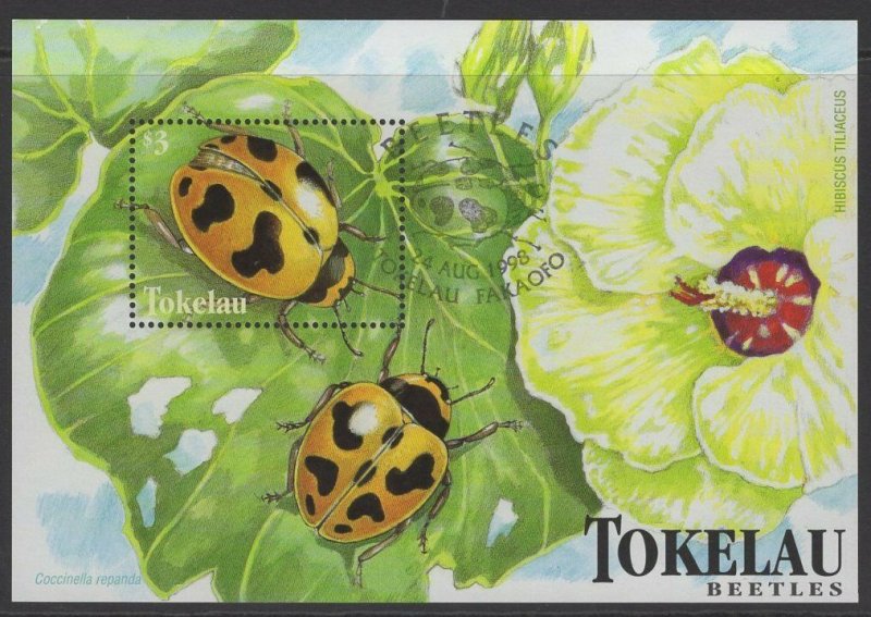 TOKELAU ISLANDS SGMS282 1998 BEETLES FINE USED