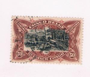 Belgian Congo  #53 Used Railroad Bridge (B0138)