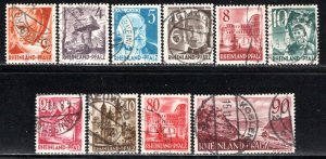 Germany - under French occupation Scott # 6N30 - 6N38, used