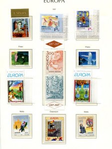 Europa Cept 1997  annual  lot  Mnt VF NH  -  Lakeshore Philatelics