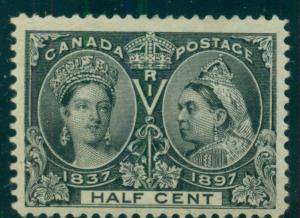 CANADA #50, ½¢ black, og, VLH, VF, Scott $110.00