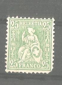 Switzerland   Scott# 65 , Unused.