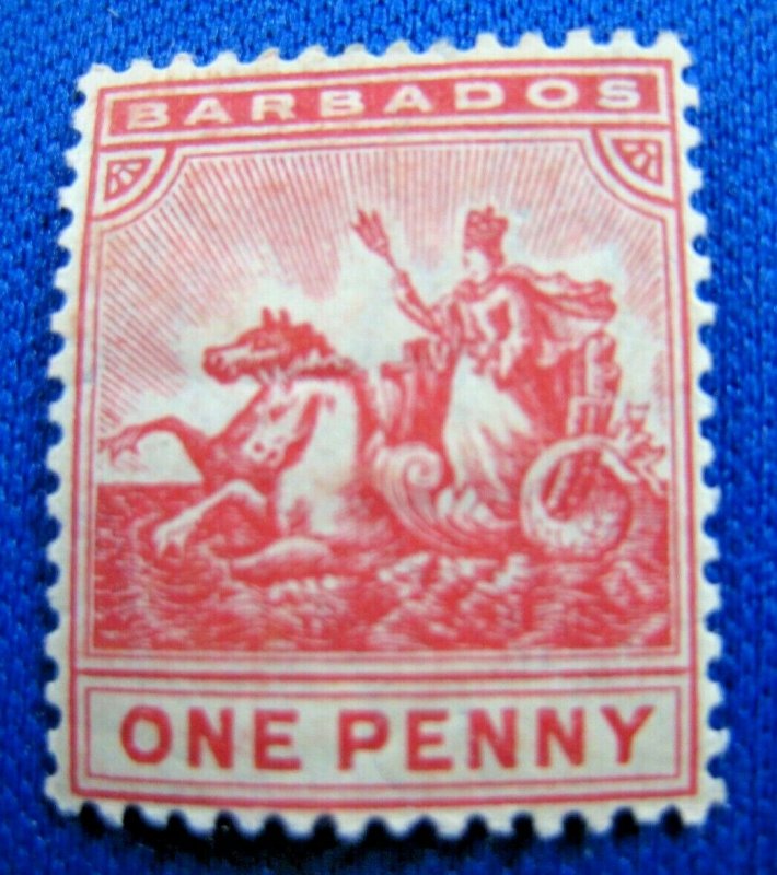 BARBADOS  1904  -  SCOTT # 93  -   MH         (X5)