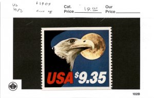 United States Postage Stamp, #1909 Mint NH, 1983 Eagle (AC)