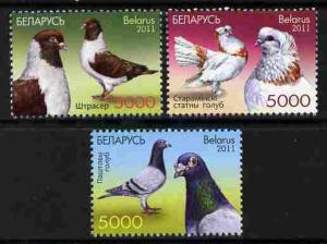 Belarus 2011 Birds perf set of 3 unmounted mint