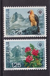 Yugoslavia   #1042-1043  MNH  1970  Nature Conservation  Year  vulture