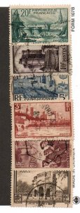 France 342-347 Set Used