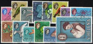 St Helena 1961 set of 14 SG176-189 Superb Used