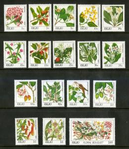 PALAU 126-142 MNH SCV $39.75 BIN $22.50 FLOWERS