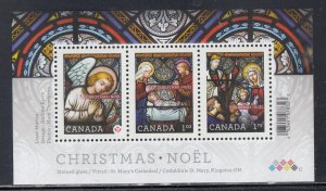 Canada Scott 2490 MH Souv. Sheet - Christmas 2011