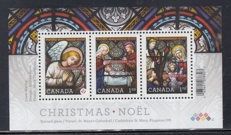 Canada Scott 2490 MH Souv. Sheet - Christmas 2011