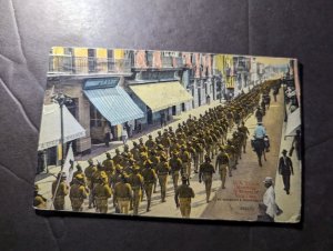 1914 USA Postcard Cover Kewanee to Brodford IL US Troops in Mexico