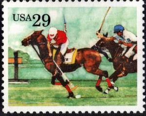 SC#2759 29¢ Sporting Horses: Polo Single (1993) MNH