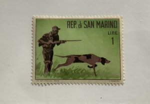 San Marino 1962  Scott 529 MH - Hunter with dog