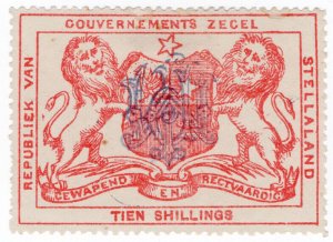 (I.B) Stellaland (Bechuanaland) Revenue : Duty Stamp 10/-