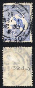 Australia SG38db 6d Bright Ultramarine Cat 250 pounds