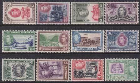 British Honduras 1938 SC 115-126 MLH Set