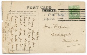 GB 1905 Postcard London/Alnwick/Westminster Abbey/1/2d KEVII