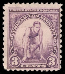 US #718 Runner at Starting Mark; Unused