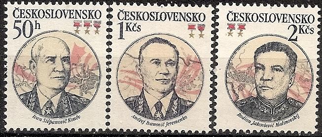 Czechoslovakia 2462-64 MNH 1983 Defense Treaty Anniv.