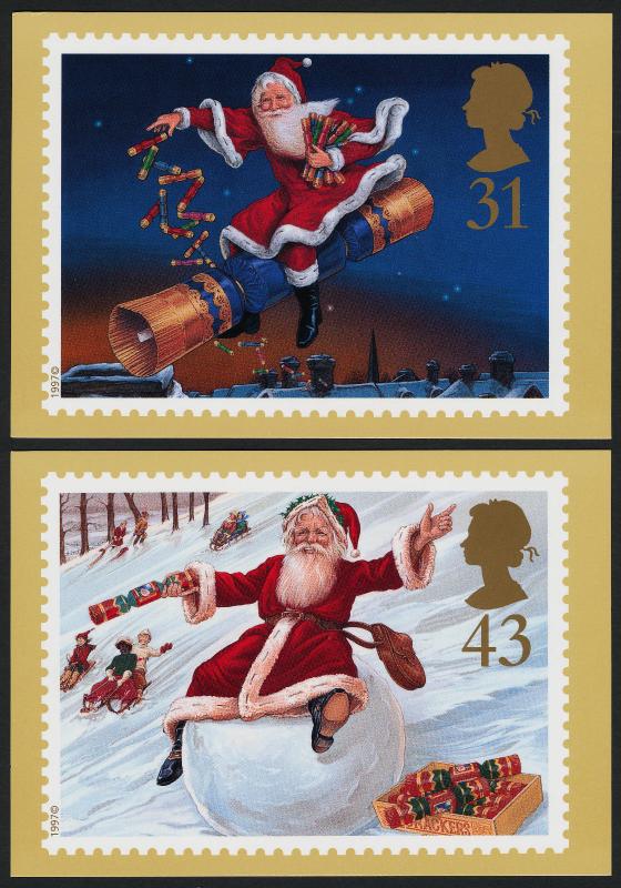 Great Britain 1776-80 Maxi (PHQ193) Cards MNH Christmas, Santa