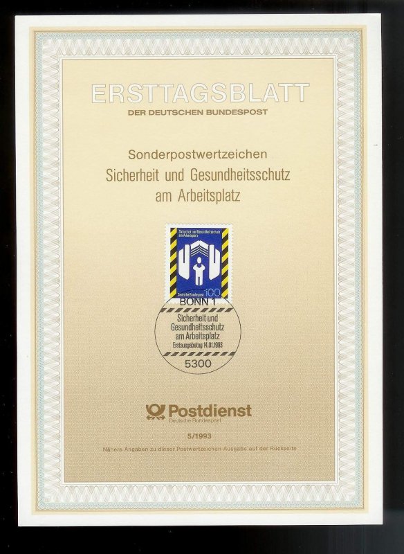 GERMANY (52) Ersttagsblatt FDC Presentation Cards