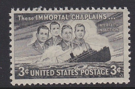 956 Four Chaplains MNH