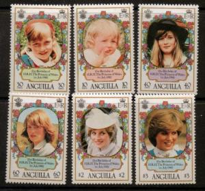 ANGUILLA SG507/12 1982 21st BIRTHDAY OF PRINCESS OF WALES MNH