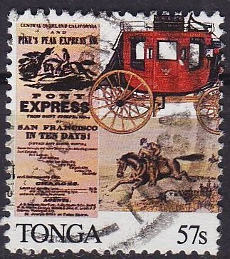 TONGA [1989] MiNr 1104 ( O/used ) ex Block