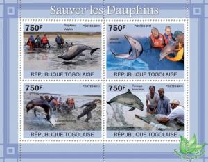 TOGO 2011 SHEET SAVE THE DOLPHINS MARINE LIFE tg11110a