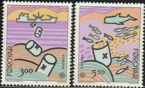 Faroe Islands, #143-144 Unused  From 1986