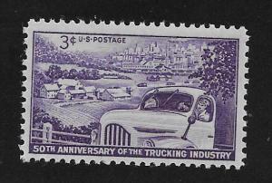 SC# 1025 - (3c) - 50th Anniv. Trucking Industry, MNH single