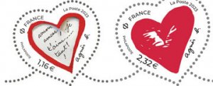 Scott #6372-3 Hearts MNH