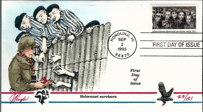 Beautiful Pugh Designed FDC WWII Holocaust Survivors  #23 of 101