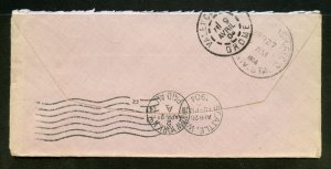 France 1904 Cover Backstamped New York And Seattle Clean and Desirable