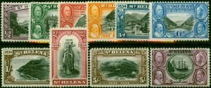 St Helena 1934 Set of 10 SG114-123 Fine MM