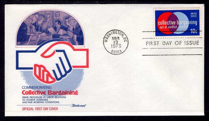 US 1558 Collective Bargaining Fleetwood U/A FDC