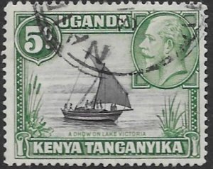 Kenya-Uganda 47   1935   5c ty II   fine used