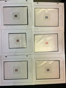 USA #247P1 - #263P1 Very Fine Set Of Large Die Proofs