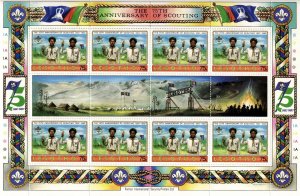 Lesotho 1982 75th Anniversary of Boy Scouts, 75s souvenir sheet [Unused]