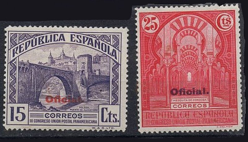 Spain Sc #O20-O29 Mint LH OG (2 Signed) 