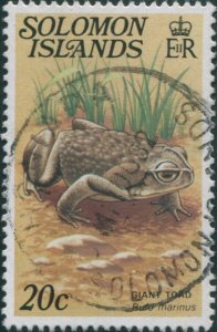 Solomon Islands 1979 SG396A 20c Giant Toad FU