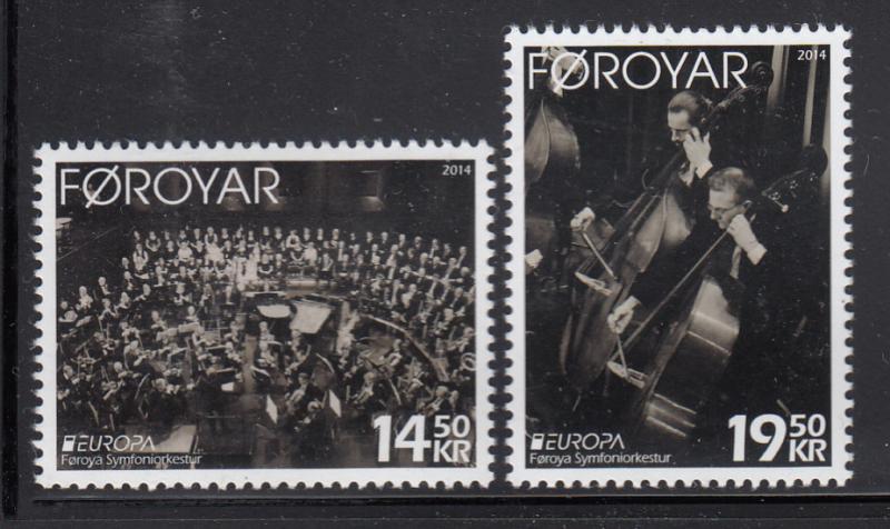 Faroe Islands MNH 2014 Set of 2 Symphony, music - EUROPA
