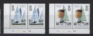 Cayman Islands - Scott 377-78- Olympic Games-1976 - MNH - Joined Pair-Set of 2