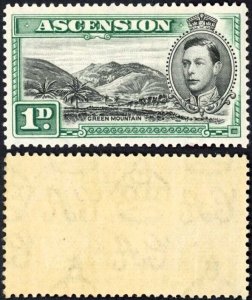 Ascension SG39 1d black and green U/M (lightly toned gum) Cat 45 Pounds